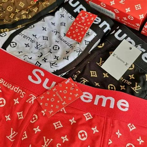 supreme x lv underwear